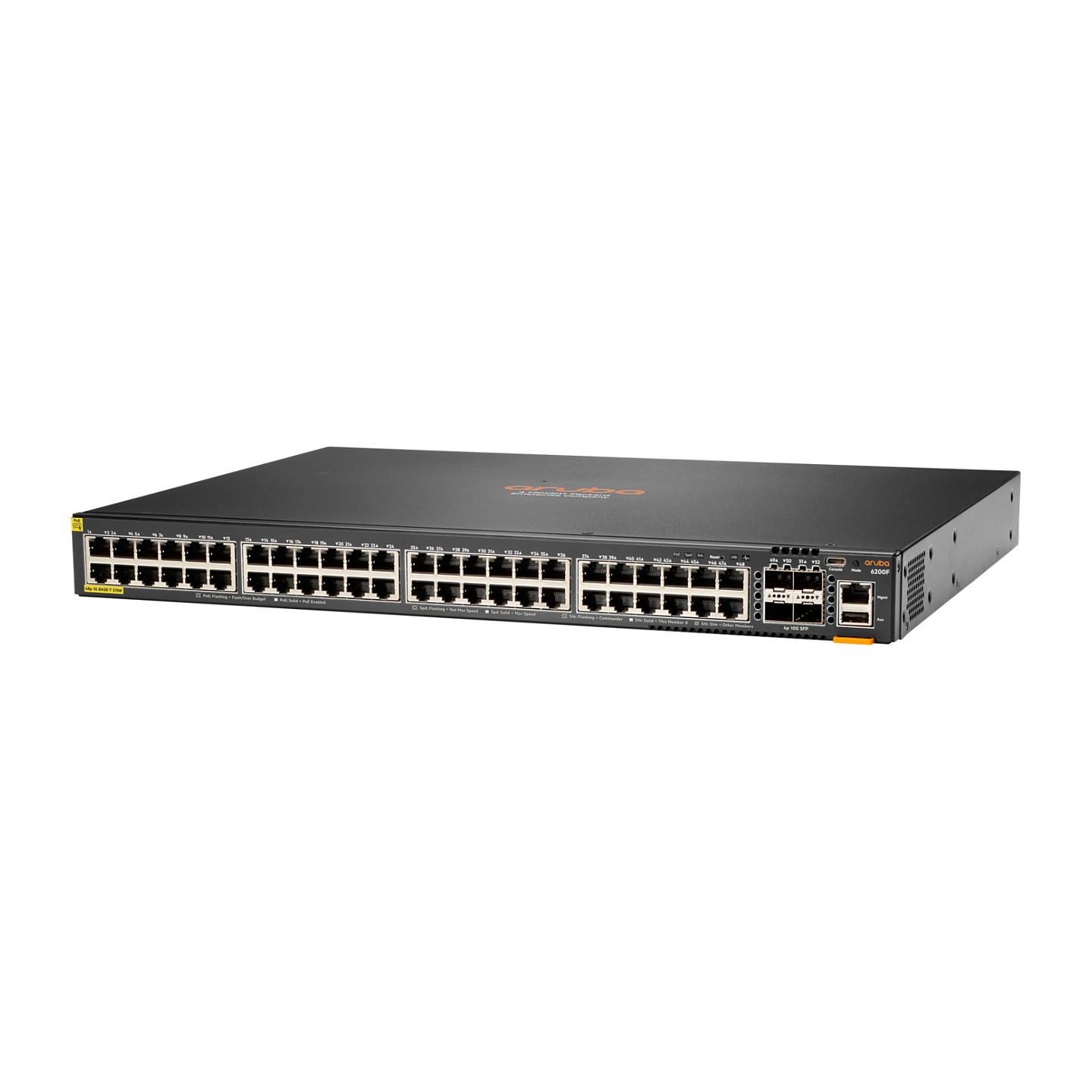 HPE Aruba Networking CX 6200F 48G Class-4 PoE 4SFP+ 370W Switch (EN) — Buy in Cyprus with Fast Delivery