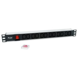 Equip Steckdosenleiste 19'(1HE)12fach mit Schuko + Schalt A — Buy in Cyprus with Fast Delivery