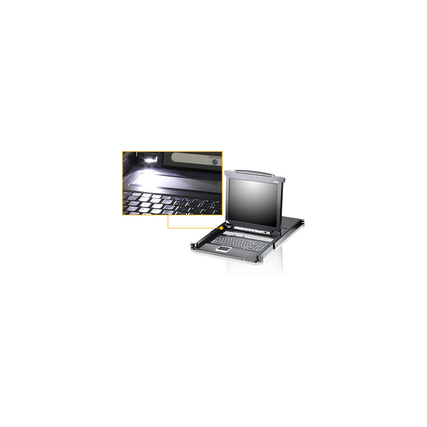 CL5708MW D 43cm wide LCD KVM Switch USB-PS 2 VGA 8 Port Tastaturlayout DE — Buy in Cyprus with Fast Delivery