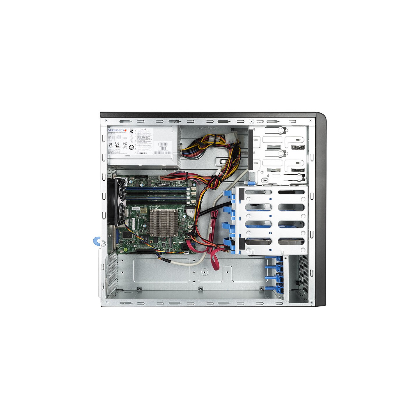 Server bluechip SERVERline T10301s Tower Atom C3558 16 GB DDR4. 960 GB SSD. 4 x Gigabit Ethernet