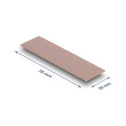 Wärmeleitpad 70 x 20 x 0.75 mm für M.2 Module 3.0 W mK - Silikonfrei — Buy in Cyprus with Fast Delivery