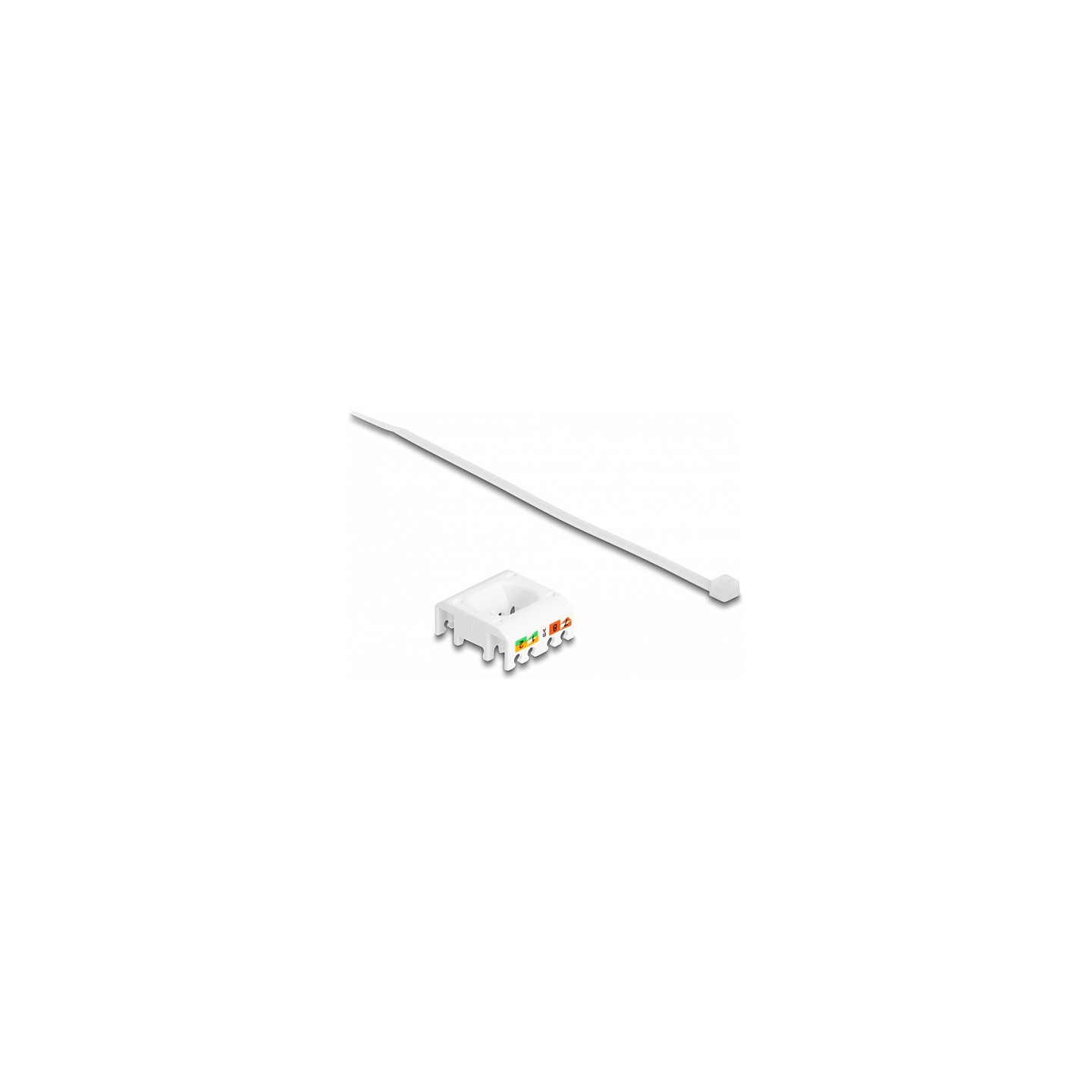 Delock Keystone Modul RJ45 Buchse zu LSA Cat.6A werkzeugfrei mit roter Staubschutzkappe — Buy in Cyprus with Fast Delivery