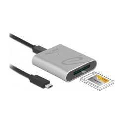 Delock USB Type-CTM Card Reader im Aluminium Gehäuse für CFexpress Speicherkarten — Buy in Cyprus with Fast Delivery