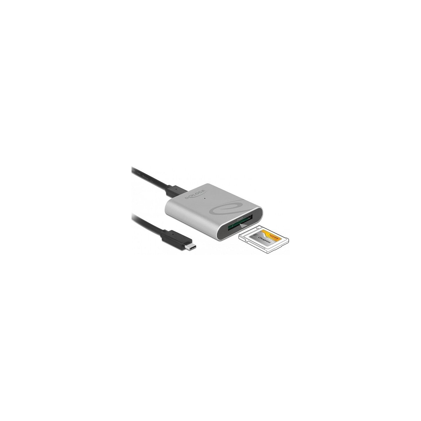 Delock USB Type-CTM Card Reader im Aluminium Gehäuse für CFexpress Speicherkarten — Buy in Cyprus with Fast Delivery