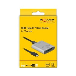 Delock USB Type-CTM Card Reader im Aluminium Gehäuse für CFexpress Speicherkarten — Buy in Cyprus with Fast Delivery