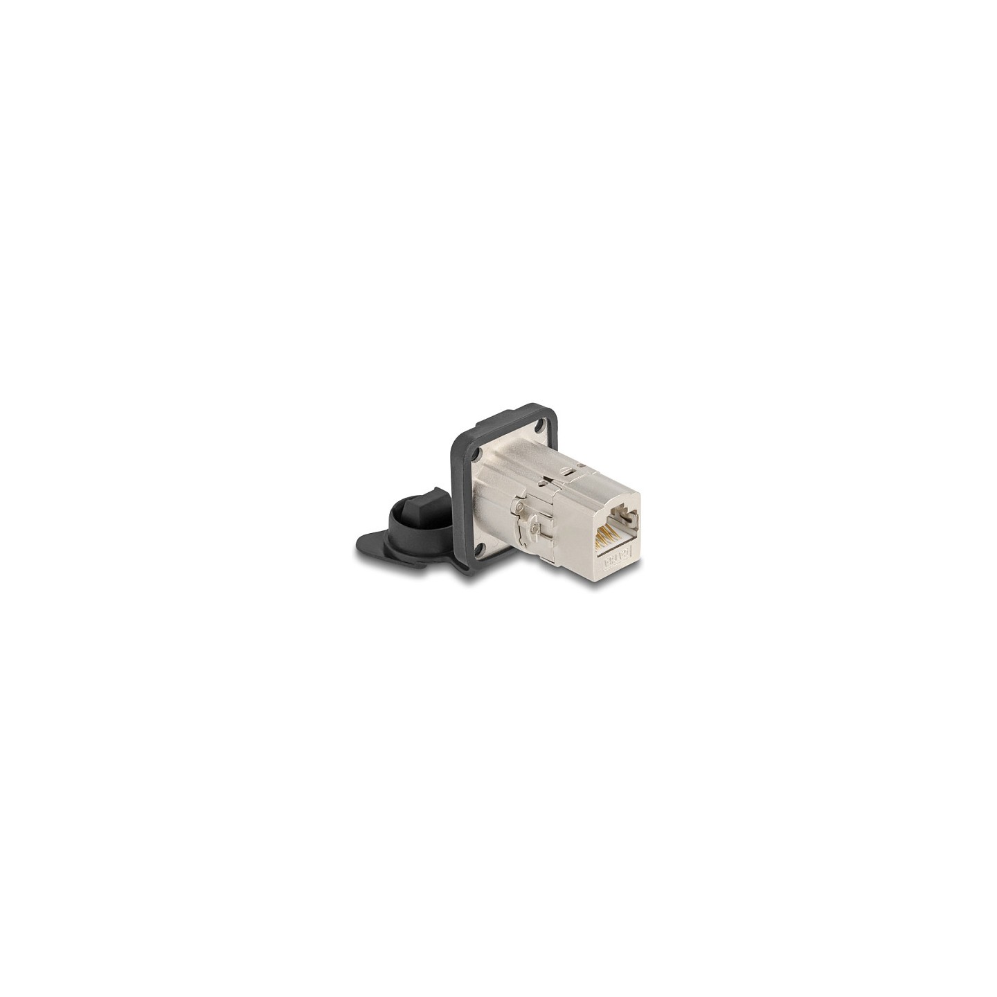 D-Typ RJ45 Einbaubuchse Kupplung Cat.6A STP mit Schutzkappe IP66 staub- und wasserdicht — Buy in Cyprus with Fast Delivery