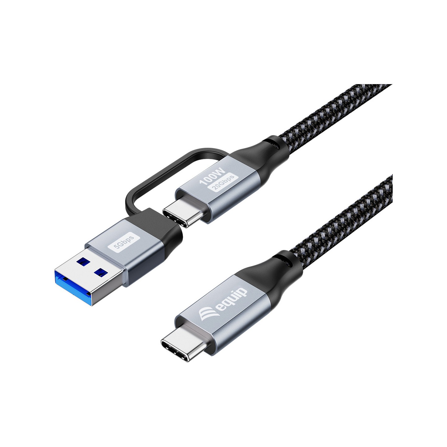 Equip Kabel USB-C 3.2 - to C A St St 3.00m 20Gbps schwarz — Buy in Cyprus with Fast Delivery
