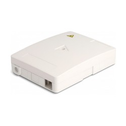 LWL Anschlussdose zur Wandmontage für 2 x SC Simplex oder LC Duplex weiß — Buy in Cyprus with Fast Delivery