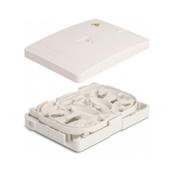 LWL Anschlussdose zur Wandmontage für 2 x SC Simplex oder LC Duplex weiß — Buy in Cyprus with Fast Delivery