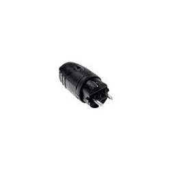 BACHMANN Schutzkontaktgummistecker schwarz ohne Knickschutz montierbar — Buy in Cyprus with Fast Delivery
