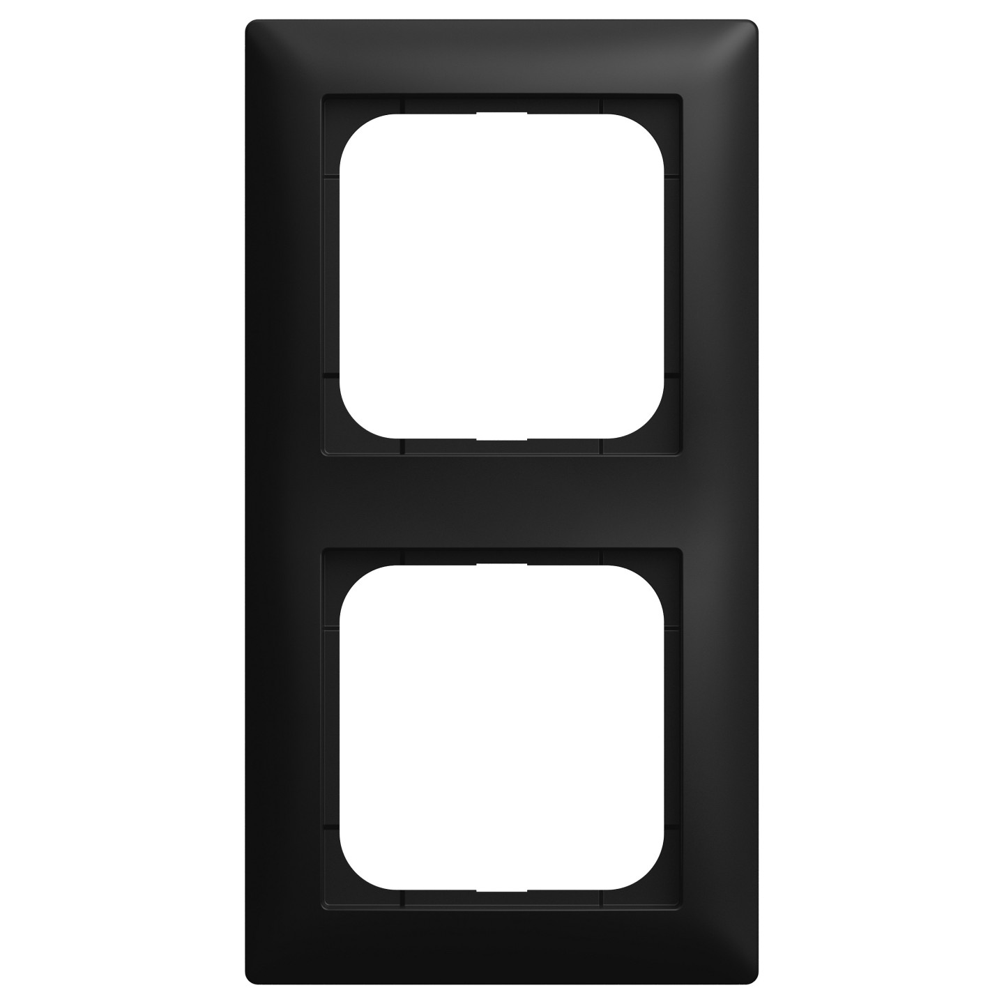 BUSCH JAEGER BJ 1722-915 Abdeckrahmen 2-fach schwarz matt - Busch-balance® SI 2CKA001725A1569