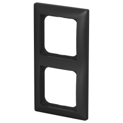 BUSCH JAEGER BJ 1722-915 Abdeckrahmen 2-fach schwarz matt - Busch-balance® SI 2CKA001725A1569