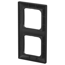 BUSCH JAEGER BJ 1722-915 Abdeckrahmen 2-fach schwarz matt - Busch-balance® SI 2CKA001725A1569