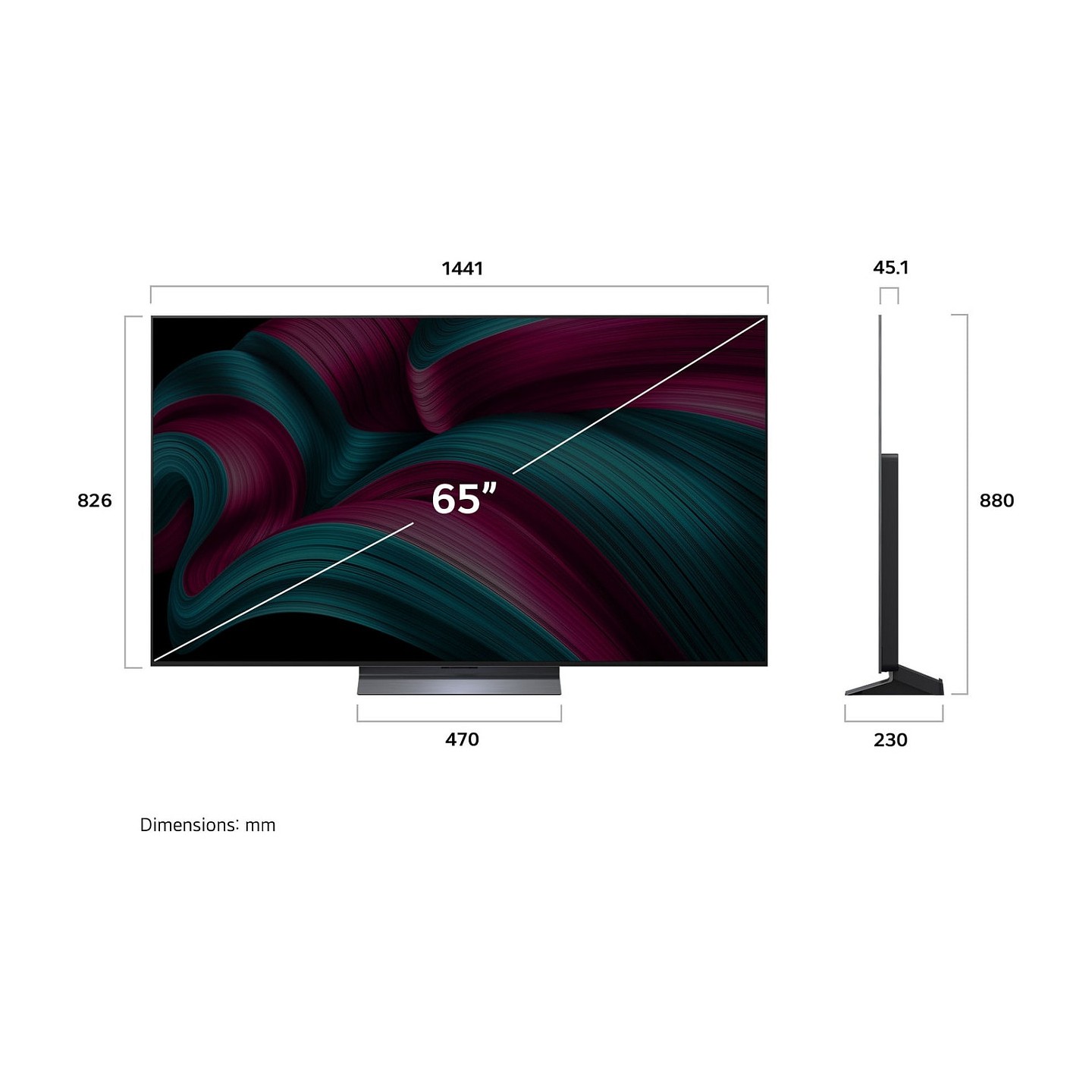 LG OLED evo AI C5 Smart TV 165 cm (65') — Buy in Cyprus with Fast Delivery