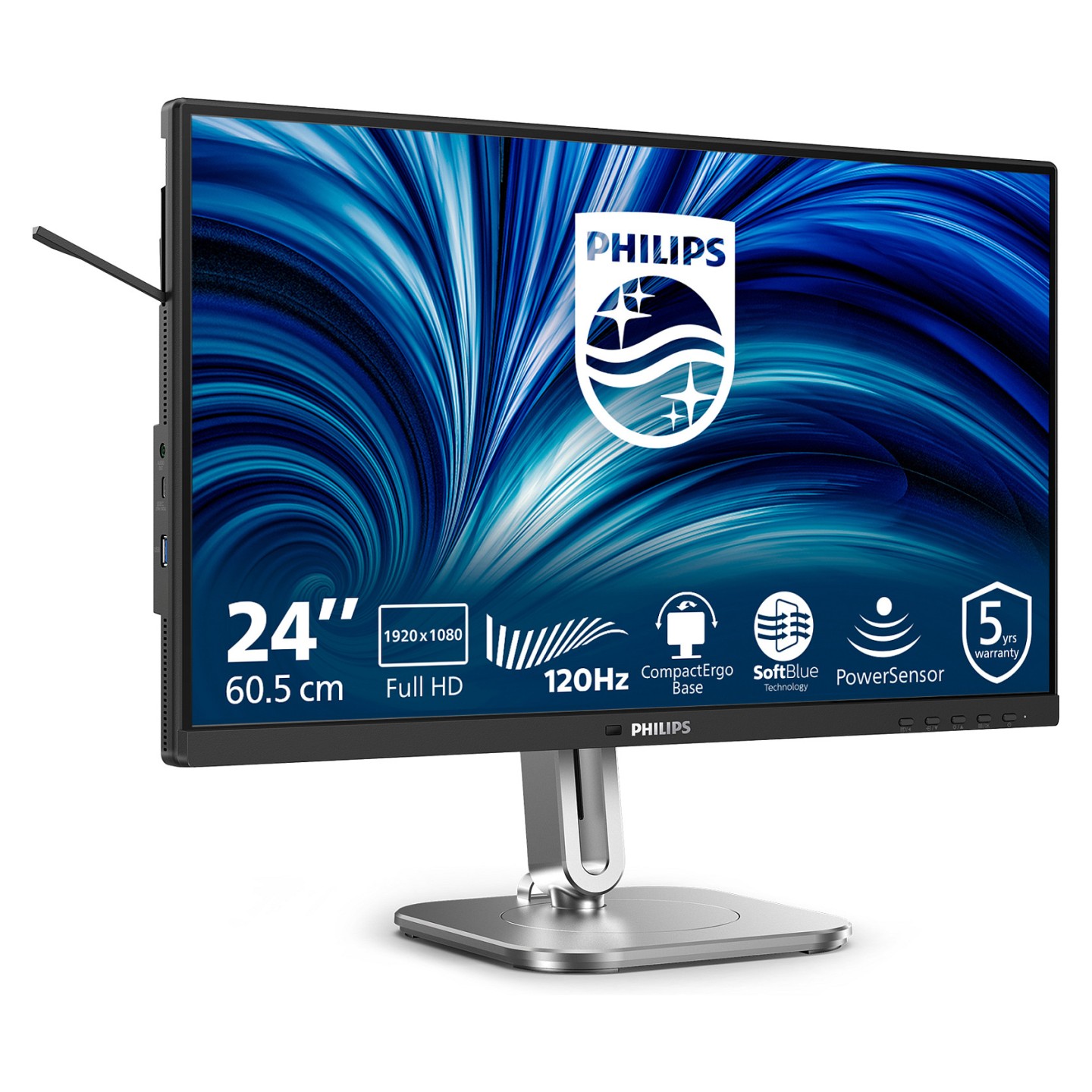 PHILIPS 24B2N4200 00 60.45cm 23.8Zoll 1920x1080 VGA HDMI DP USB — Buy in Cyprus with Fast Delivery