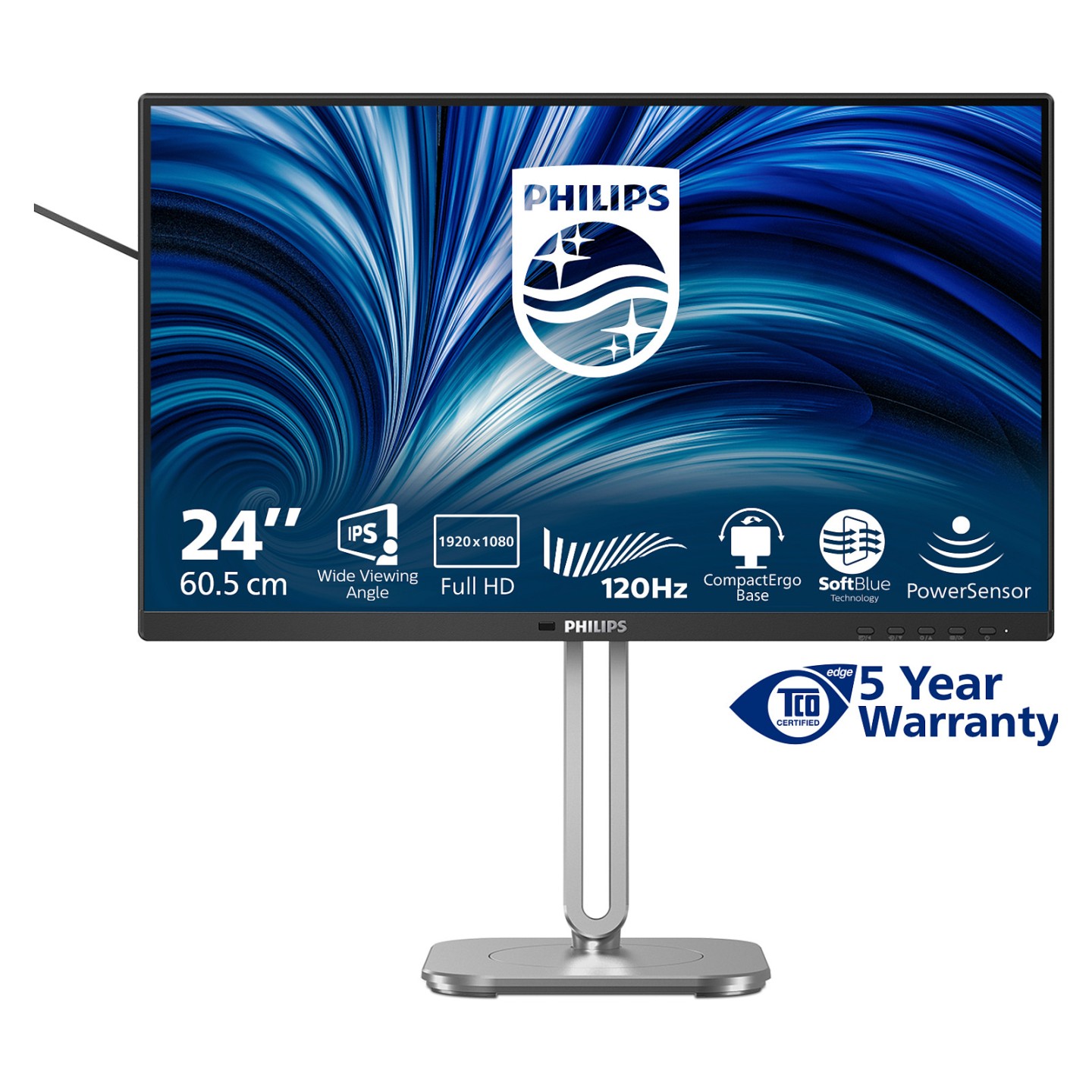 PHILIPS 24B2N4200 00 60.45cm 23.8Zoll 1920x1080 VGA HDMI DP USB — Buy in Cyprus with Fast Delivery