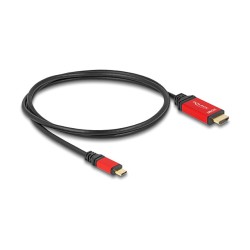 DELOCK ?USB Type-C zu HDMI Kabel DP Alt Mode 8K 60 Hz mit HDR Funktion 1m rot — Buy in Cyprus with Fast Delivery