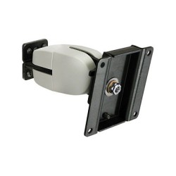 ERGOTRON Wandhalterung Serie 100 grau + schwarz neig-schwenk drehbar bis 68.6cm 27Zoll max 11.3kg. VESA 75x75 100x100mm