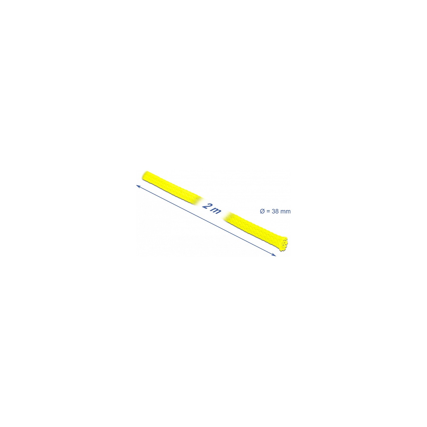 Geflechtschlauch dehnbar 2 m x 38 mm gelb — Buy in Cyprus with Fast Delivery