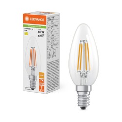 Osram LED Classic B 40 Filament DIM P 3.4W 827 Clear E14 Dimmbare LED-Lampen. klas — Buy in Cyprus with Fast Delivery