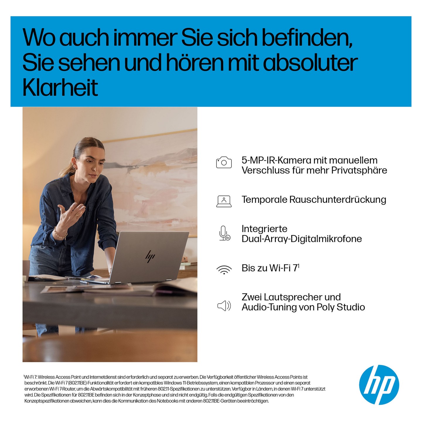 HP OmniBook X Flip 16-as0054ng Intel® CoreTM Ultra 5 226V Next Gen AI Notebook 40.6 cm (16'')