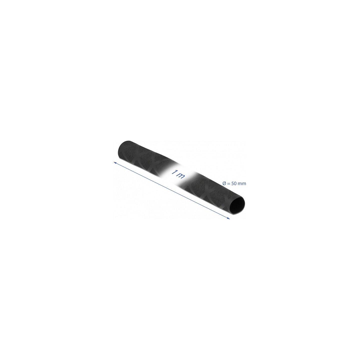Schrumpfschlauch X-Muster rutschfest 1 m x 50 mm schwarz — Buy in Cyprus with Fast Delivery