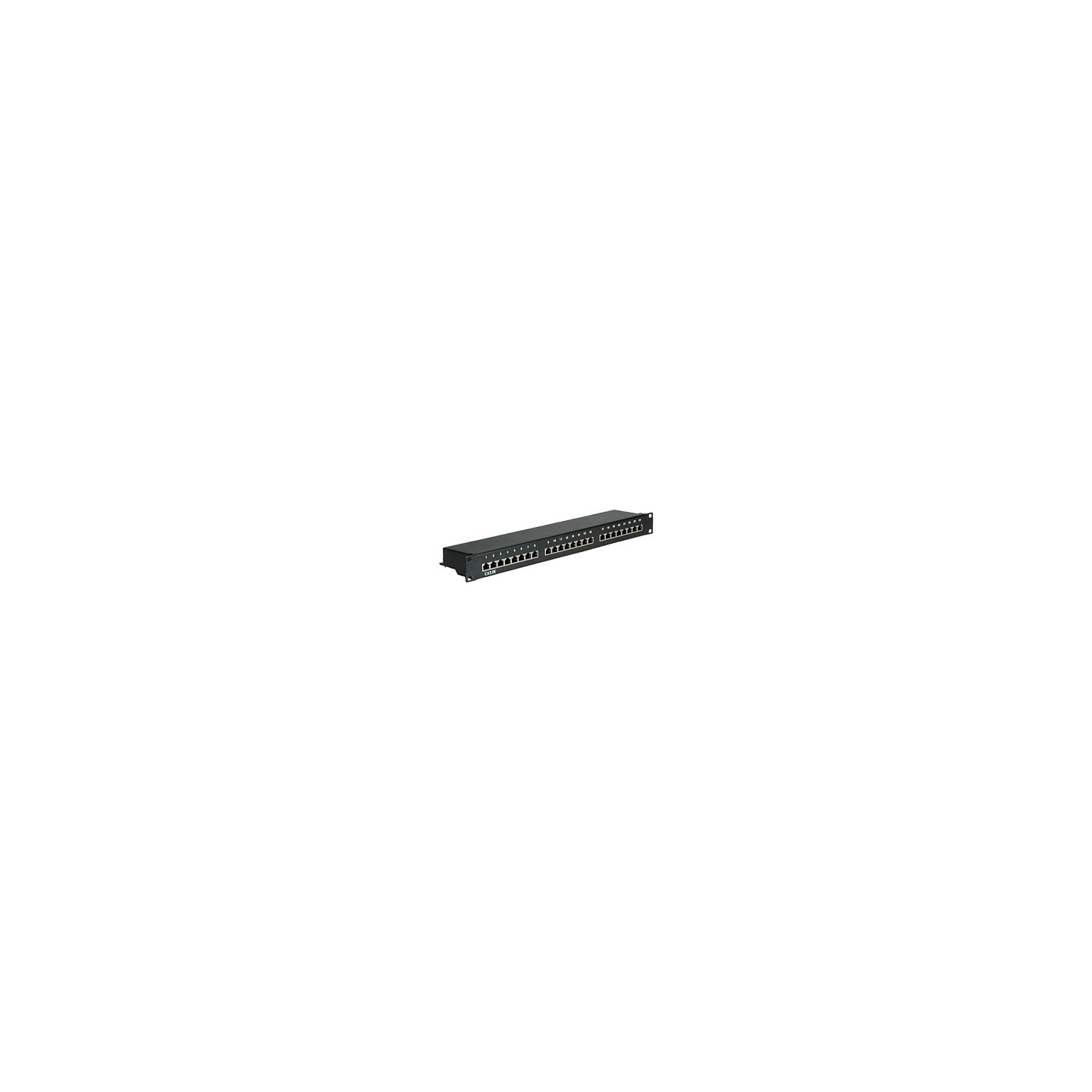 VALUE Kat.5e Class D 48.26cm 19Zoll-Patchpanel 24P geschirmt schwarz — Buy in Cyprus with Fast Delivery