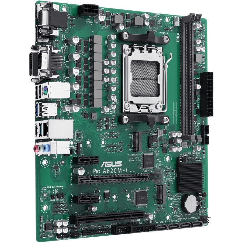 Buy ASUS PRO A620M-C-CSM - microATX AM5 Motherboard, AMD A620, DDR5 up to 6400MH... in Cyprus, Nicosia, Limassol, Larnaka, Pafos