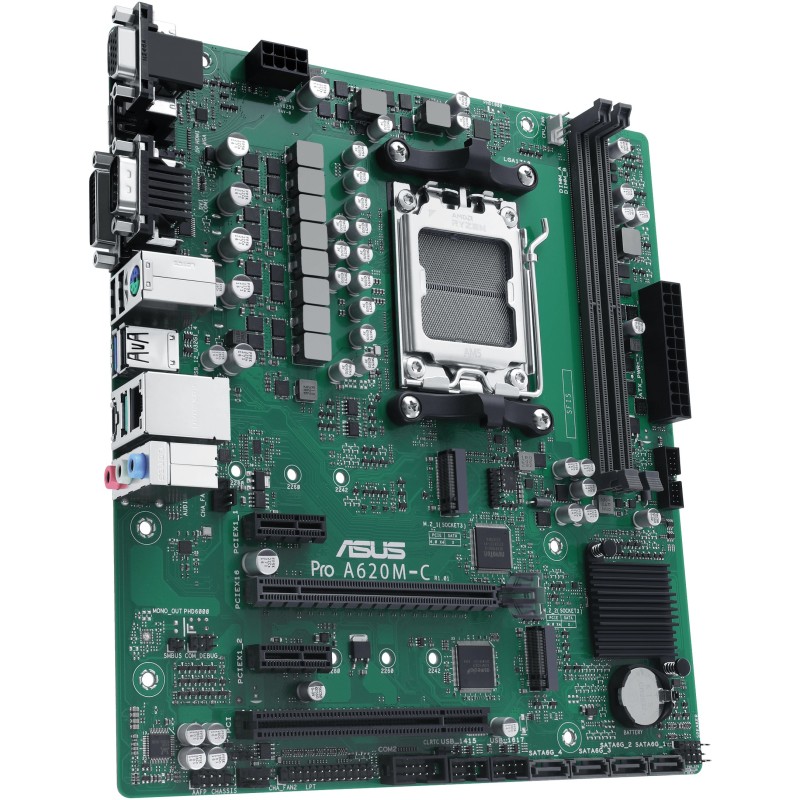 Buy ASUS PRO A620M-C-CSM - microATX AM5 Motherboard, AMD A620, DDR5 up to 6400MH... in Cyprus, Nicosia, Limassol, Larnaka, Pafos