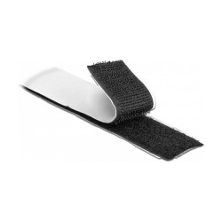 Klettband selbstklebend mit Haft- und Flauschband L 1 m x B 25 mm schwarz — Buy in Cyprus with Fast Delivery