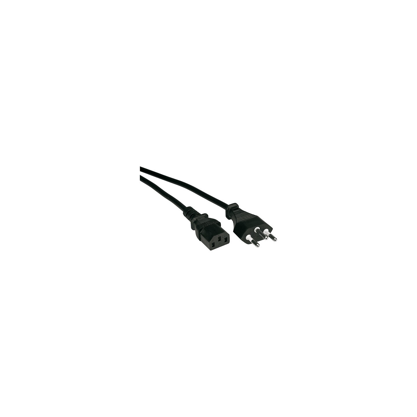 VALUE Netzkabel T12 auf C13. schwarz. 0.8 m — Buy in Cyprus with Fast Delivery