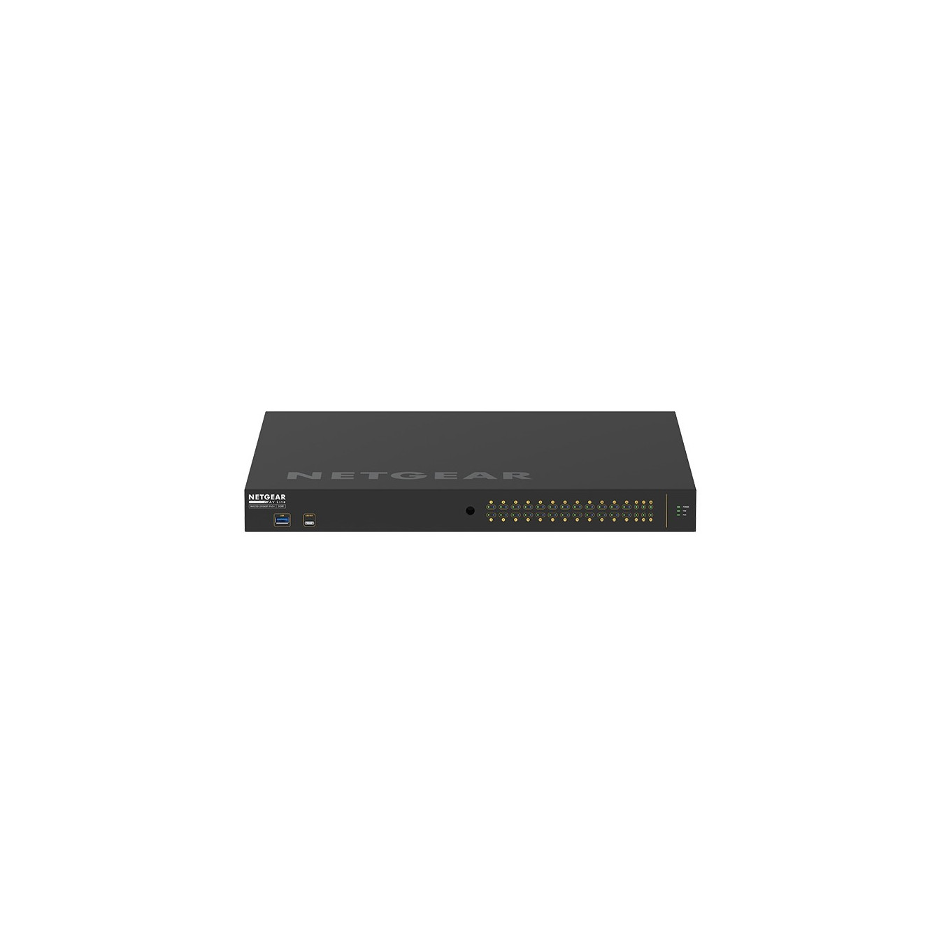 NETGEAR M4250-26G4XF-PoE+ - 24x Gigabit PoE+ Ports, 4x SFP+ Uplinks, L2/L3 Managed, Black, ARM Cortex-A57
