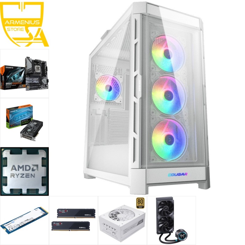 Custom Gaming PC - Ryzen 7 7700, RTX 5060 Ti, 32GB DDR5, 1TB NVMe — Buy in Cyprus with Fast Delivery