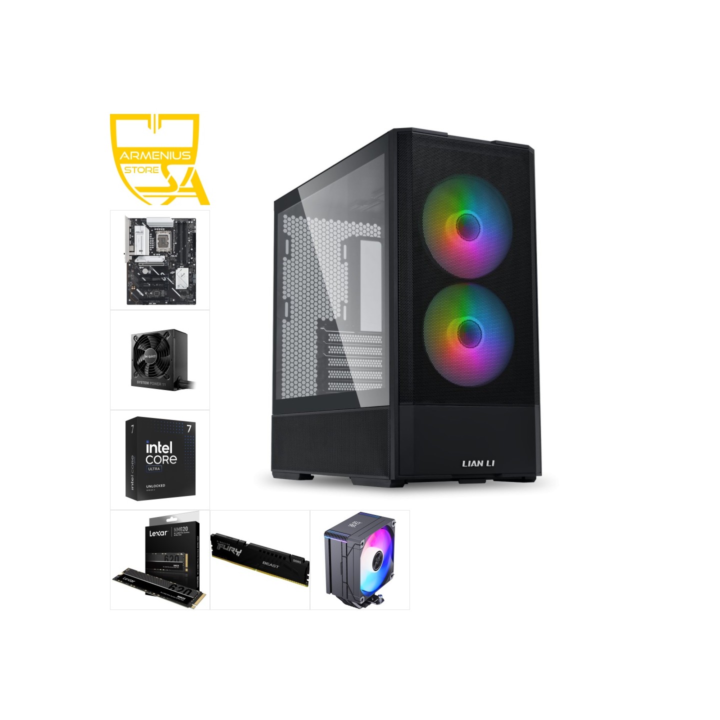 Custom PC - Intel Core Ultra 5 225, Integrated Graphics, 16GB DDR5, 512GB NVMe — Buy in Cyprus with Fast Delivery