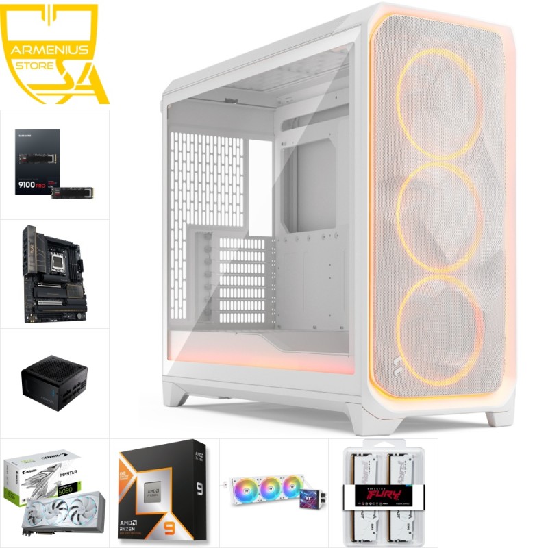 Custom High performance PC - Ryzen 9 9950X3D, RTX 5090, 128GB DDR5, 8TB NVMe — Buy in Cyprus with Fast Delivery