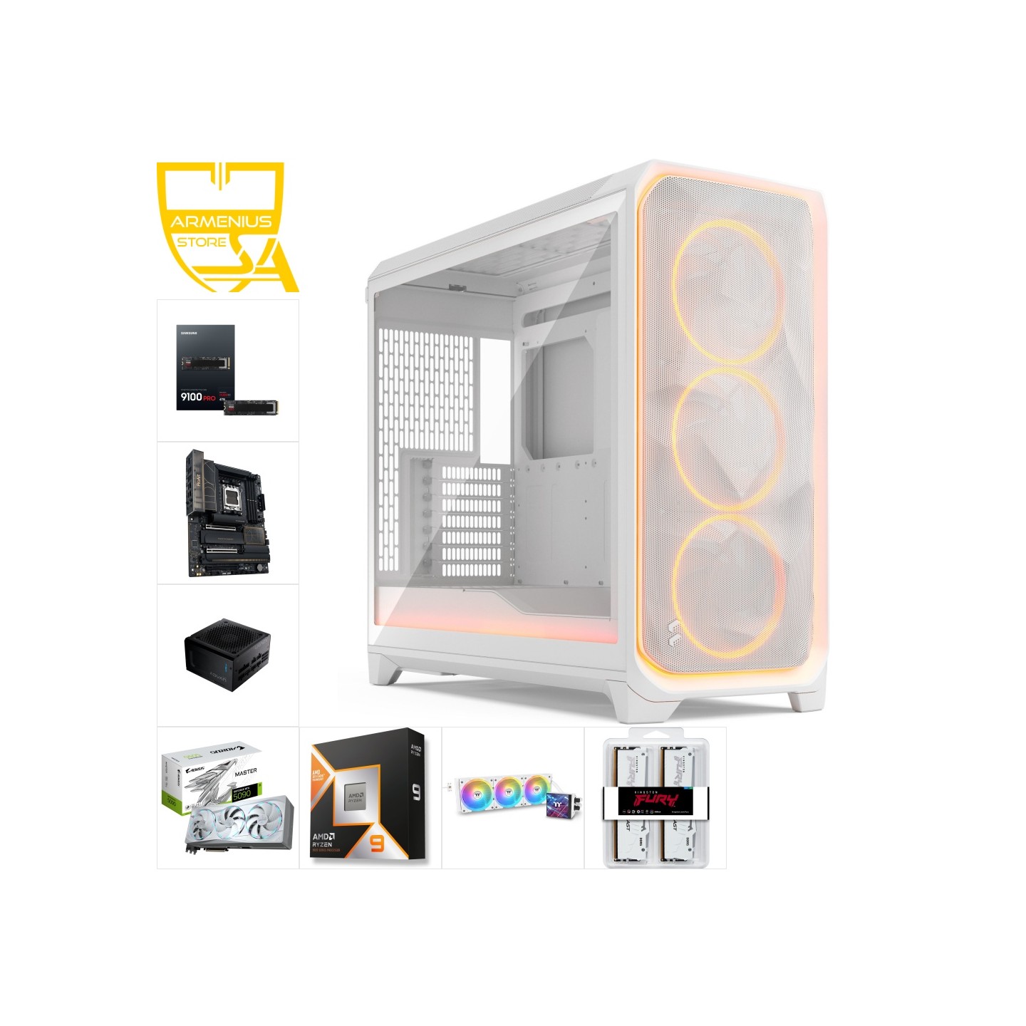 Custom High performance PC - Ryzen 9 9950X3D, RTX 5090, 128GB DDR5, 8TB NVMe — Buy in Cyprus with Fast Delivery