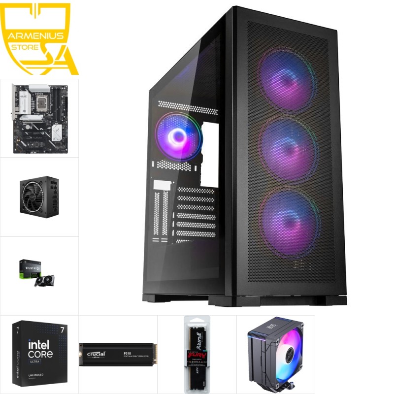 Custom Gaming PC - Intel Core Ultra 5 225, RTX 5070, 16GB DDR5, 1TB NVMe — Buy in Cyprus with Fast Delivery