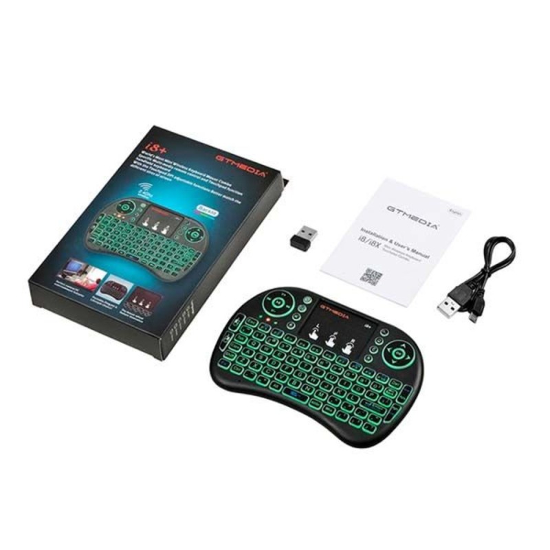 GT Media I8 Mini Wireless Keyboard with Touchpad & LED — Armenius Store Cyprus