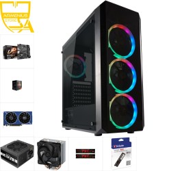 Custom 1080p Gaming PC - Ryzen 5 5600X, Intel Arc A580, 16GB DDR4, 512GB NVMe — Buy in Cyprus with Fast Delivery — Armenius Stor