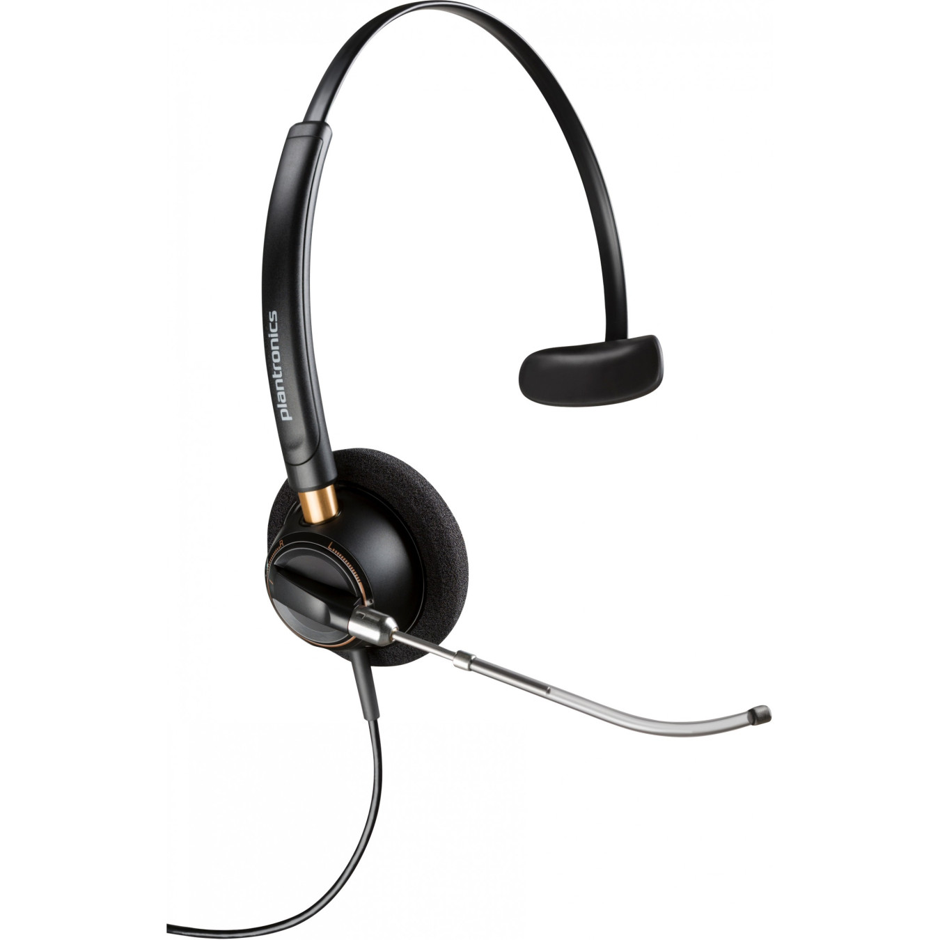 Poly EncorePro HW510V Monaural Headset - USB-C Quick Disconnect, Leatherette On-ear, Black — Buy in Cyprus with Fast Delivery