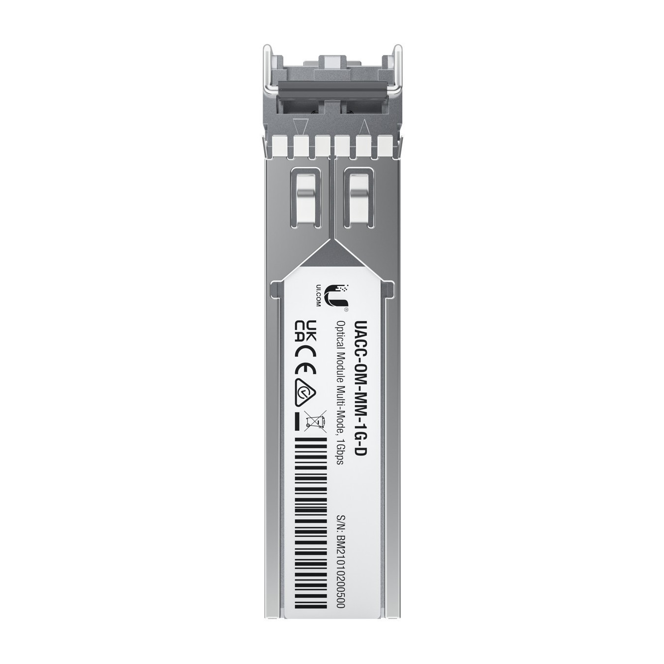 Ubiquiti UACC-OM-MM-1G-D-2 - SFP Multimode Transceiver 1.25Gbps LC Duplex 850nm 550m Stainless Steel (2-pack)