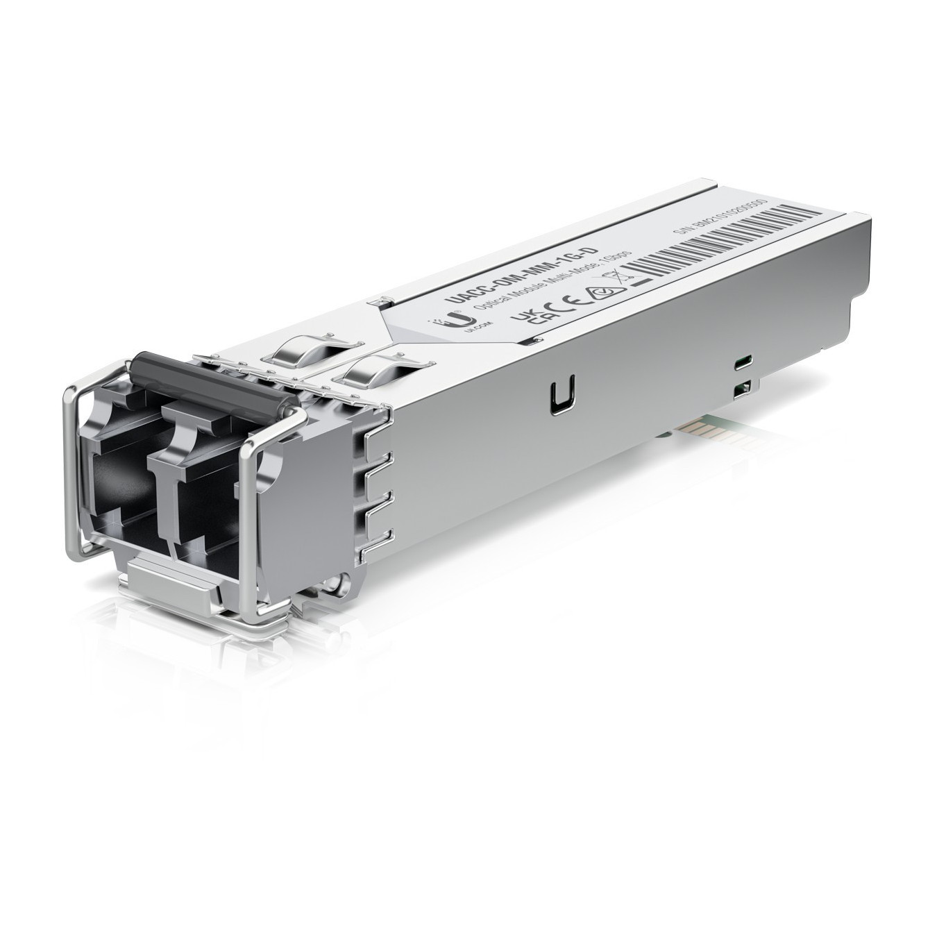 Ubiquiti UACC-OM-MM-1G-D-2 - SFP Multimode Transceiver 1.25Gbps LC Duplex 850nm 550m Stainless Steel (2-pack)