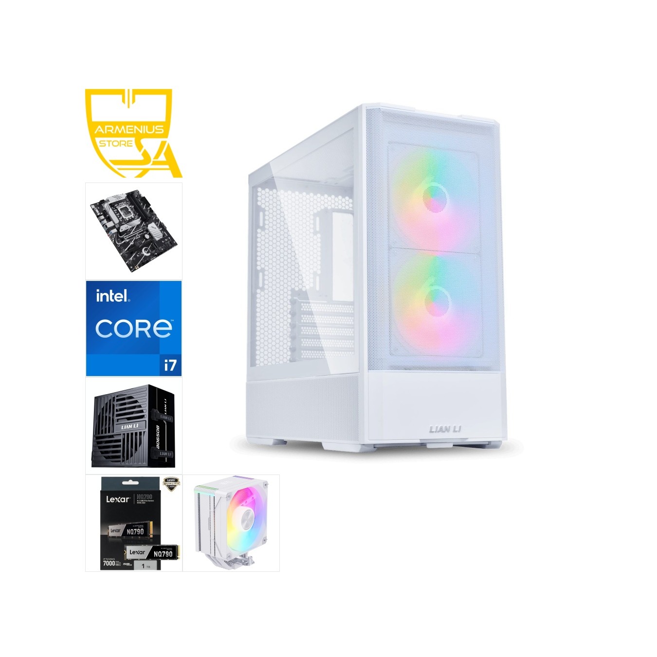 Custom Workstation PC - i7-14700, DDR5-ready B760, 1TB NVMe, 650W PSU — Armenius Store Cyprus