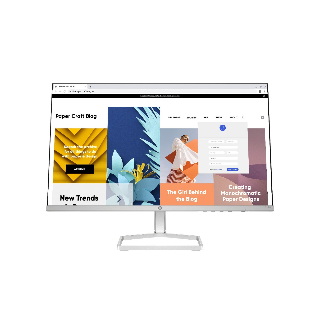 HP Series 5 524sw 23.8-inch FHD Monitor – 1920x1080 100Hz | Armenius Store