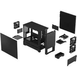 Fractal Design Pop Mini Silent Black Mini Tower mATX Case (Boxed) — Buy in Cyprus with Fast Delivery