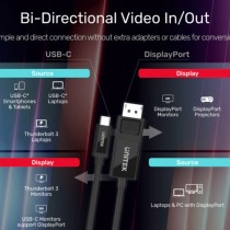 Unitek V1146A - USB-C to DisplayPort 1.4 Cable - 8K Bi-Directional | Armenius Store