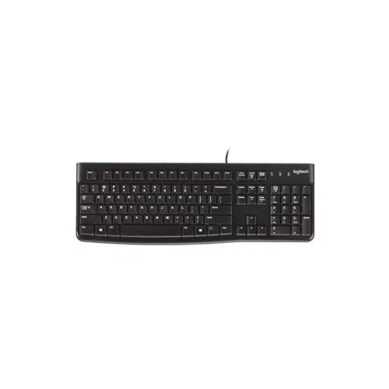Logitech Greek QWERTY Full-Size Low-Profile Keyboard – Wired USB | Armenius Store