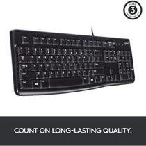 Logitech Greek QWERTY Full-Size Low-Profile Keyboard – Wired USB | Armenius Store
