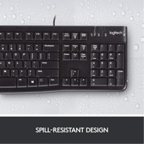 Logitech Greek QWERTY Full-Size Low-Profile Keyboard – Wired USB | Armenius Store