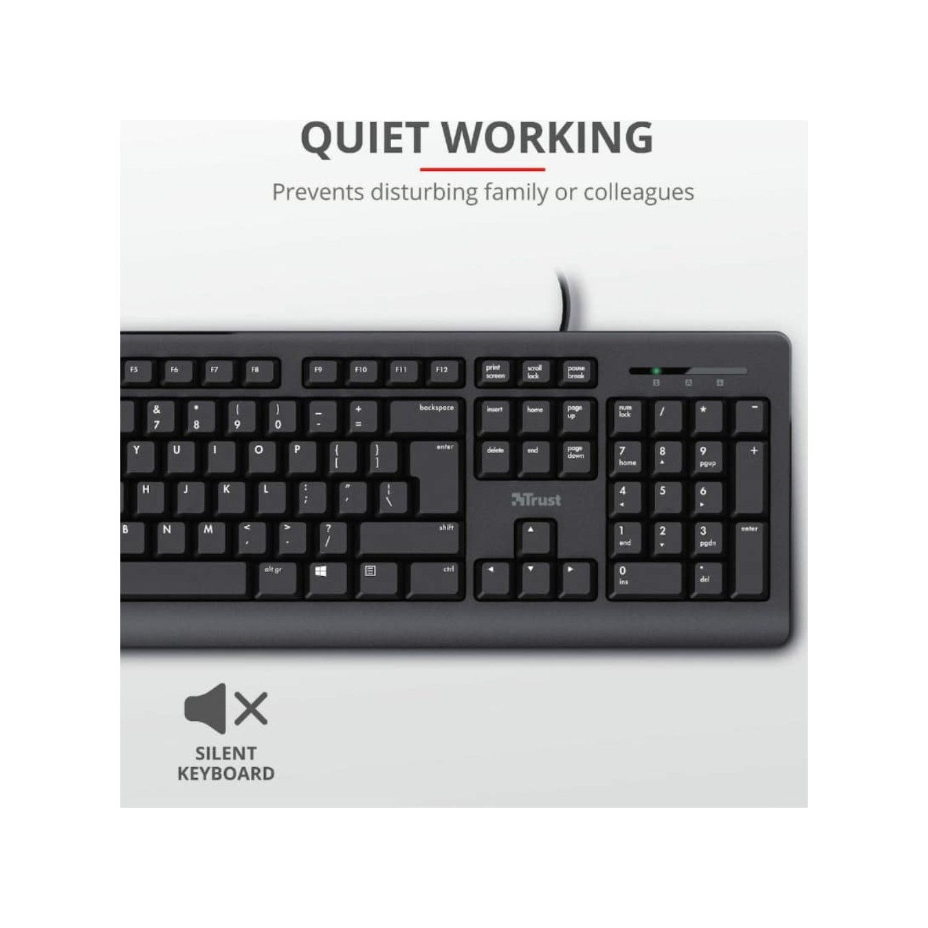Trust 23109 Verto GR - Wired USB Office Keyboard | Armenius Store